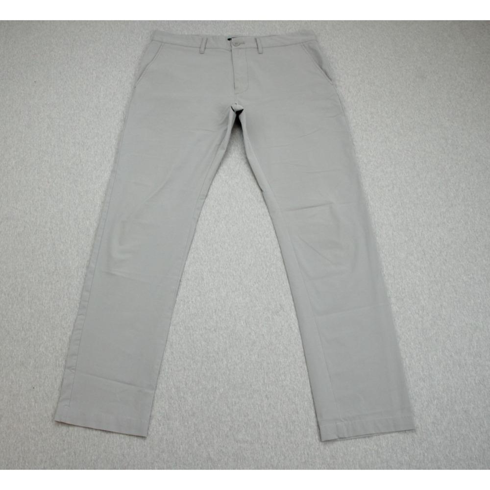 J Crew Pants Mens 31 x 32 Gray Chino Straight Flex Flat Front